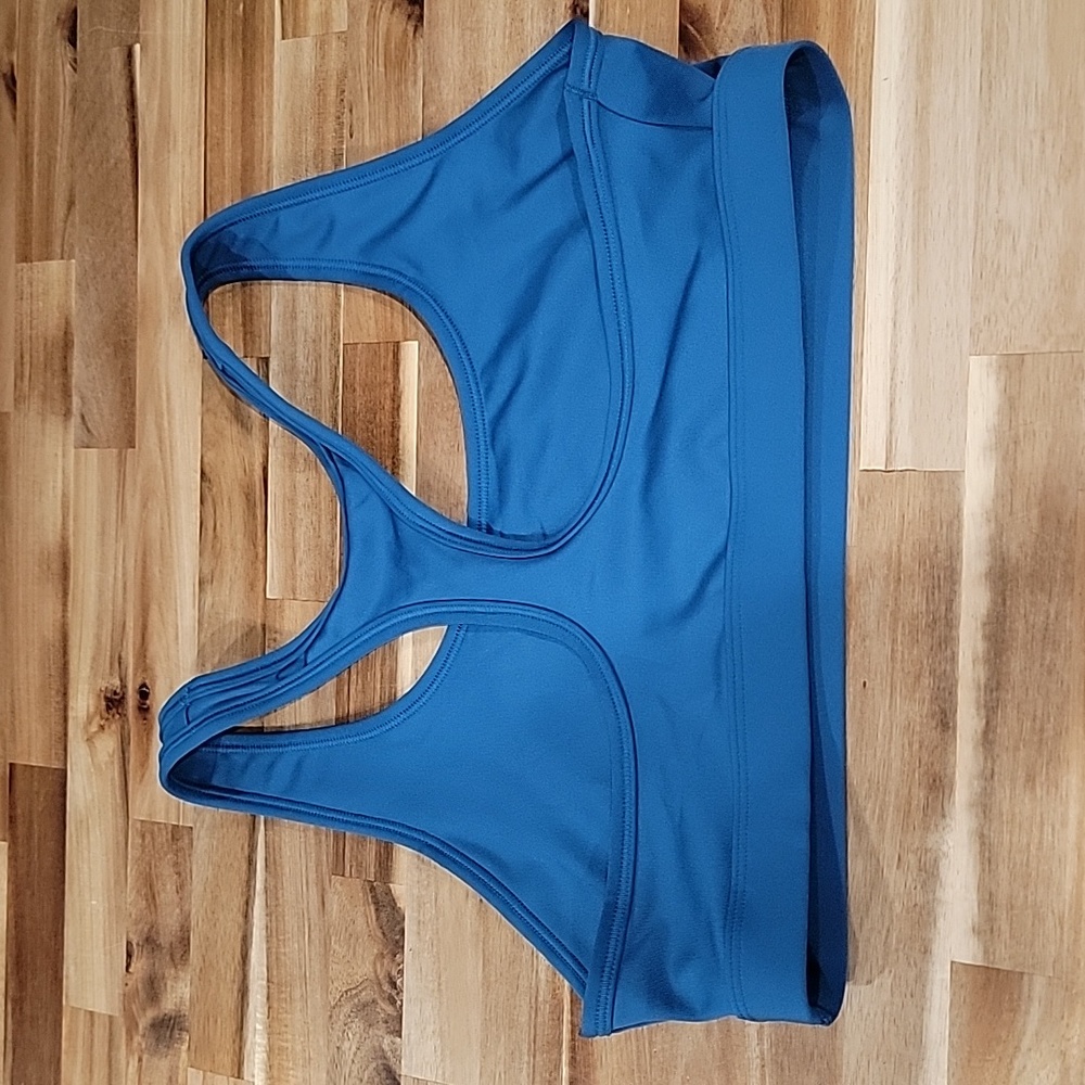 Nike Swoosh Dri-Fit Women's Medium Blue Sports Bra New w/out Tags! - Picture 3 of 3
